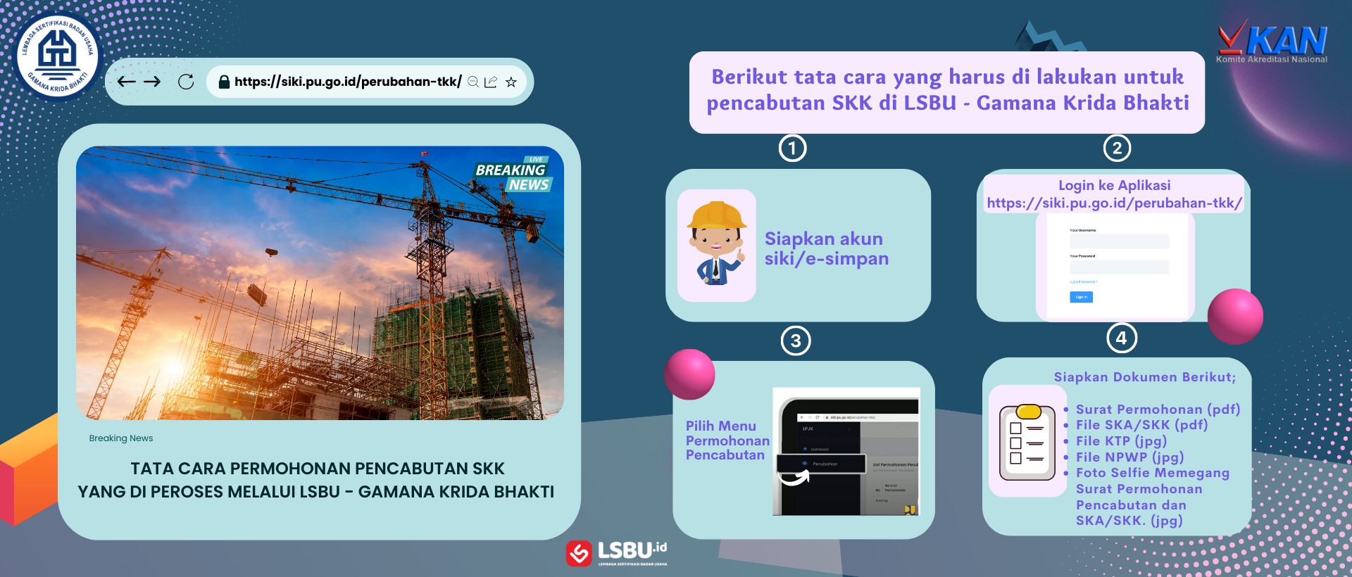 Tata Cara Permohonan Pencabutan SKK yang Diproses oleh LSBU Gaman Krida Bhakti